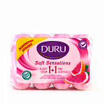 DURU Мыло в экономичной упаковке Soft Sensations 4х80 г Грейпфрут